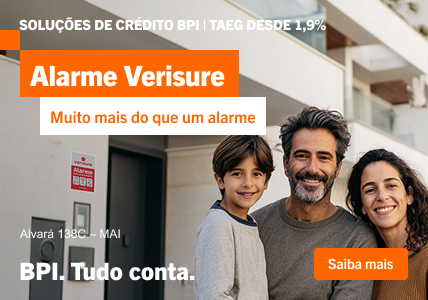 Info: Alarme Verisure. Muito mais do que um alarme. Soluções de Crédito BPI. TAEG desde 1,9%.