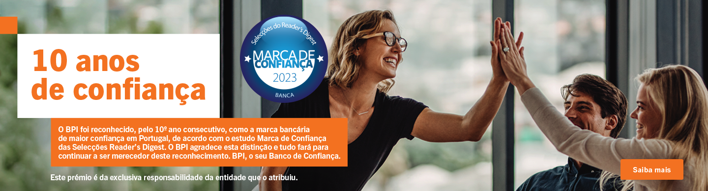 Info: Duas mulheres estão a dar mais cinco. A festejar os 10 anos de marca de confiança do BPI.