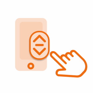 Icon de um scroll no telemóvel com BPI App.