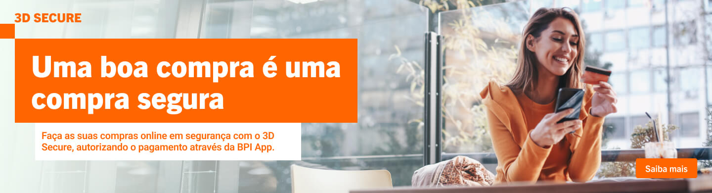 Info: Faça as suas compras online em segurança com o 3D Secure.