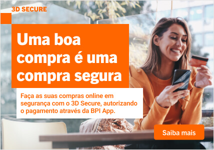 Info: Faça as suas compras online em segurança com o 3D Secure.