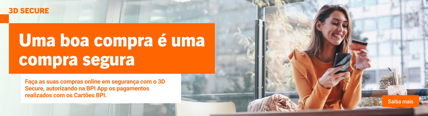 Info: Faça as suas compras online em segurança com o 3D Secure.