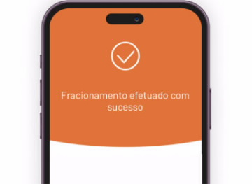 Compra fracionada com sucesso.