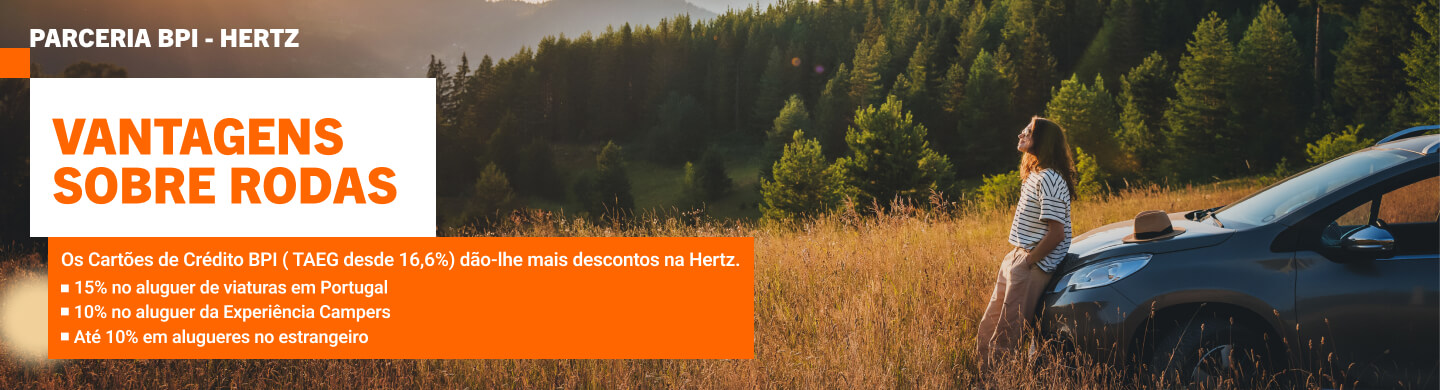 Descubra as vantagens da parceria BPI x Hertz