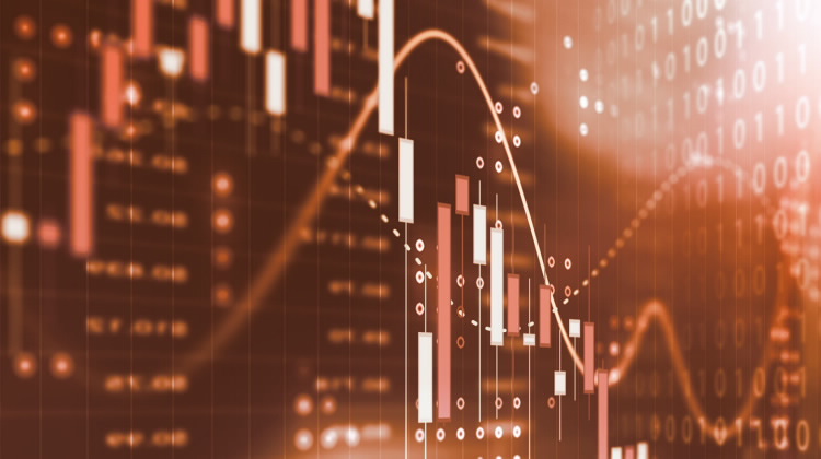Fundo BPI Renda Trimestral Dinâmico. Imagem de um gráfico de barras com linhas de variações.