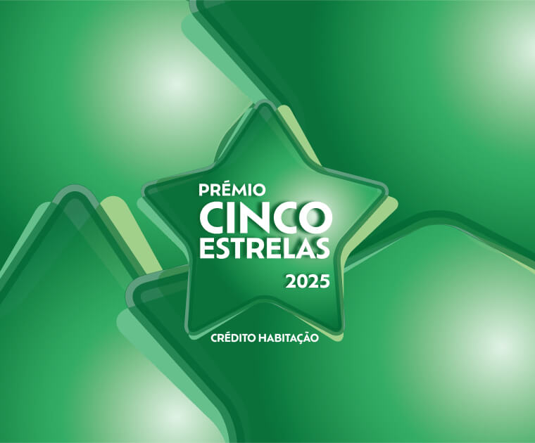 imagem do prémio Cinco estrelas 2025 de crédito habitção