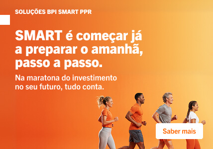 Info: Soluções BPI SMART PPR. Na maratona do investimento no seu futuro, tudo conta.